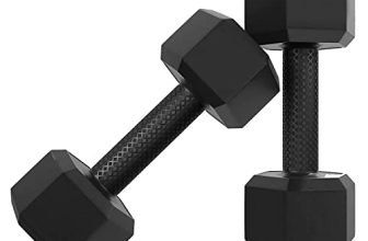 Star X Hexa Pvc 1Kg Fixed Dumbbell Set For Home Gym Workout, Dumbells For Fitness (Black Hexa 1Kg X 2 Dumbbell (2Kg))