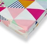 Wellfit Cotton Mattress Cover/Protector For Single Size Bed With Zip/Chain/3Ã—6 Ft / 36Ã—72Ã—5 Inch, Blue