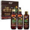 Wow Skin Science Rosemary Oil & Biotin Hair Growth Kit – Complete Care For Breakage-Prone Hair – Oil, Shampoo, Conditioner – 700Ml