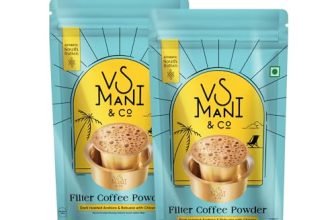 Vs Mani & Co. Filter Coffee Powder – Strong And Aromatic Filter Coffee | Authentic South Indian Flavour, Medium Roasted – Pack Of 2 (200Gm Each)