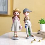 CraftVatika Love Couple Statue Showpiece for Home Decor, Standing Couple Sculpture Figurine Gift for Home Decor, Table Top, Couple, (2.1x2x7 Inches)