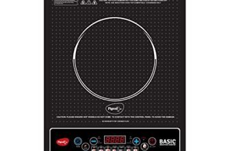Pigeon Basic Induction Cooktop 1200 W, Auto-Shut Off, Soft Push Button With 7 Segments Led Display For Power And Temperature – Black
