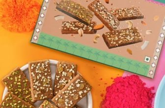 Go Desi Assorted Coconut Barfis, 200 Grams Burfi, Indian Sweets Gift Pack, Desi Meetha, Dry Fruits Gift, Almond Cashew Raisin Pista Bar, Sweets Indian Mithai, Holi Gift