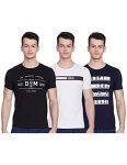 Integriti Men’s Slim T-Shirt (Pack of 3) (INT-T-CT-125_Black/White/Navy S)