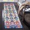 Status Contract 3D Printed Vintage Persian Bedside Runner Polyester Blend Carpet Rug Anti Skid Backing For Home/Kitchen/Living Area/Office Entrance (56 X 140 Cm, Multi) Pack Of 1