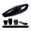 GoMechanic Car Vacuum Cleaner – Portable 2 in 1 Wet & Dry Cleaner for Car with High Suction Power 4500PA – Multipurpose 12V Power Corded with Nozzle Straw & HEPA Filter (Neutron 4500, Black)