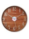 @home by Nilkamal Timberland Wall Clock Brown