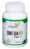 Nveda Omega-3-Fish-Oil 1000Mg For Men & Women, Omega 3 Fatty-Acid 60 Capsules With 180Mg Epa-Dha 120Mg For Healthy Heart, Eyes, Brain & Joints – Pack Of 1