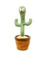 Storio Toys Dancing Cactus Talking Toy, Cactus Plush Toy, Wriggle & Singing Recording Repeat What You Say Funny Education Toys for Babies Children Playing, Home Decorate