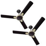 Havells 1200Mm Equs Energy Saving Ceiling Fan (Smoke Brown, Pack Of 2)