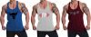 THE BLAZZE C030451 Men’s Tank Tops Muscle Gym Bodybuilding Vest Fitness Workout Train Stringers (X-Large, Multicolored_5)