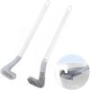 SKYWARE Silicon Toilet Cleaning Brush with Slim No Slip Long Handle Toilet Brush 360 Degree Deep Golf Head Brush Ideal for Cleaning Home Kitchen Bathroom Wash Basin (Multicolor)