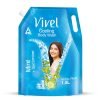 Vivel Exfoliating Body Wash, Mint & Cucumber, Moisturising Shower Gel, 1500Ml, For Glowing Skin And Moisturised Skin, Refill Pouch, All Skin Types