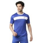 Playr X Mumbai Indians Men’S Solid Regular Fit T-Shirt (Prmi23-Ft-03_Blue/White