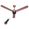 Candes Majestic BLDC Ceiling Fan 1200mm / 48 inch | BEE 5 Star Rated, Upto 65% Energy Saving, High Air Delivery & High Speed Ceiling Fans for Home | 2+1 Years Warranty | Rusty Brown & Black