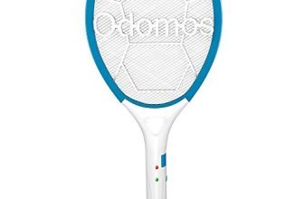 Odomos Dabur Odomos Mosquito Killer Racquet : Rechargeable 500 Mah Battery | Insect Killer Bat With Led Light | Made In India (6 Months Warranty)