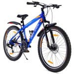 Urban Terrain Ut1001 Cycle/Bicycle Mtb (21 Speed) Gear Cycle For Men/Boys With Front Suspension & Dual Disc Brake Mountain Bike (Blue)
