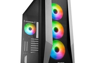 Sharkoon Glass Tg7M Rgb Mid Tower Pc Computer Case I Support Mini-Itx, Micro-Atx, Atx, Eatx Motherboard With 4 X 120 Mm Fan Addressable Rgb (Pre-Installed) – Black