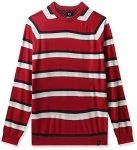 Van Heusen Men’s Cotton Classic Sweater (VSSWWRGBL91018_Red_2XL)