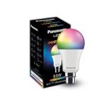 Panasonic LED 9.5W 5CH Smart Bulb with Music Sync Function Works with Alexa and Google Home (WiFi + Bluetooth), 16 Millions B22 Smart Bulb (Multicolor)