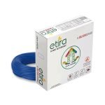 Polycab Etira Flame Retardant House Wire Pvc Insulated Copper Cable Electric Wire (6.0 Sqmm, Blue, 90M)