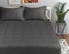 Bsb Home Premium Cotton Elastic Fitted Bedsheets With 2 King Size Pillow Covers | Double Bed With All Around Elastic 180 Tc Supersoft | Size – King Size 72X78+10 Inches | Grey