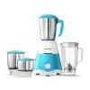 Longway Super Dlx Mixer Grinder Powerful Motor with 1 Year warranty (White & Blue) (4 Jar)