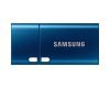 SAMSUNG Type-C™ USB Flash Drive, 128GB, Transfers 4GB Files in 11 Secs w/Up to 400MB/s 3.13 Read Speeds, Compatible w/USB 3.0/2.0, Waterproof, Blue