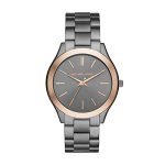 Michael Kors Analog Grey Dial And Band Men’S Stainless Steel Watch-Mk8576