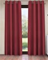 Home Sizzler 2 Pieces Solid Blackout Eyelet Polyester Window Curtains – 5 Feet, Maroon