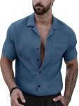 Casual Shirt for Men|| Shirt for Men|| Men Stylish Shirt (D-Crush-16-23) (L, Grey)