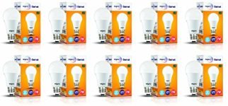 Wipro Garnet 7W Led Bulb For Home & Office |Cool Day White (6500K) | E27 Base|220 Degree Light Coverage |4Kv Surge Protection |400V High Voltage Protection |Energy Efficient | Pack Of 10