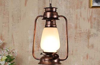 Tu Casa Ntu-138 Milky Glass Hanging Lantern By Tu Casa Holder Type B-22 (Bulb Not Included)