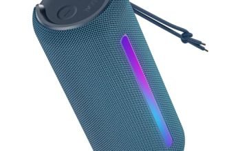 Boat Newly Launched Stone Spinx Pro Bluetooth Speaker With 20 W Rms Sound, Up To 8 Hrs Of Playtime, Btv5.0, Built-In Mic, Rgb Leds, Tws Feature, Tf Card, Aux Port & Usb Type-C Port(Tropical Blue)