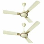 Havells Astura Decorative Bldc 1200Mm Energy Saving With Remote Control 5 Star Ceiling Fan (Bianco Bronze, Pack Of 2)