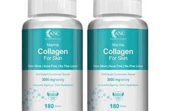 Anc Marine Collagen 3000Mg With Biotin & Vitamin C For Skin, Healthy Hair, Nails & Joints 180 Tablets (Pack Of 2)