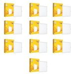 Wipro Garnet 6W Square LED Wave Infinity Panel |Neutral White Light (4000K)|Rimless Panel with Ultra-Slim Design|Recessed Down Light for False Ceiling |POP Ceiling Light|Cutout – 100x100mm |Pack of 10