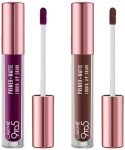 Lakmé 9to5 Primer + Matte Liquid Lip Color MM4 Dynamic Purple & Lakmé 9to5 Primer + Matte Liquid Lip Color MB3 Strong Espresso