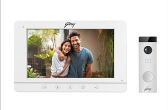 Godrej Security Solutions Seethru Vdp Re7 V-Series Video Door Phone Wired 960P White