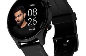 Noise Twist Round Dial Smart Watch With Bluetooth Calling, 1.38″ Tft Display, Up-To 7 Days Battery, 100+ Watch Faces, Ip68, Heart Rate Monitor, Sleep Tracking (Jet Black)