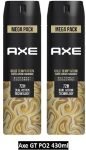 Axe Gold Temptation Deodorant Spray – For Men(430 Ml, Pack Of 2)