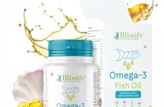 Blissify Omega-3 1000Mg With Fish Oil – Epa + Dha (Guarantee Results) Must Try Ones. (Fish Oil-60 Capsules)