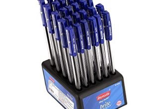 Reynolds Brite 30 Ct Blue – Dispenser I Lightweight Ball Pen With Comfortable Grip For Extra Smooth Writing I School And Office Stationery | 0.7Mm Tip Size