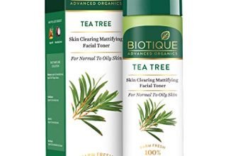 Biotique Tea Tree Skin Clearing Mattifying Facial Toner For Normal To Oily Skin Face Toner, 120Ml | Treats Acne & Pimples, Tightens Pores, Pack Of 1