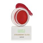 PureSense Strawberry Slush Lip Plumping Mask for Sensitive, Dry, Chapped & Pigmented Lips with Coffee Oil | Vitamin A & E | Shea Butter | Almond & Olive Oil for Nourished & Moisturised Lips | 5g