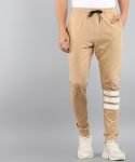 Arrow Sport Solid Men Beige Track Pants