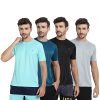 FTX Drifit Round Neck Half Sleeve Tshirt Pack of 4(723_2_3_5_7)_XS