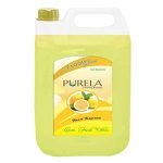 Purela floor cleaner liquid, Kills All Germs & Viruses To Makes Surfaces Safe & Remove Tough Stains, Bathroom Surface Cleaning Liquid, Disinfectant & Insect Repellent – 5 Liter (Lemon) (Lemon)