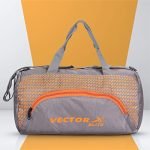 Vector X Polyester Blitz Gym Bag (Grey-Orange)