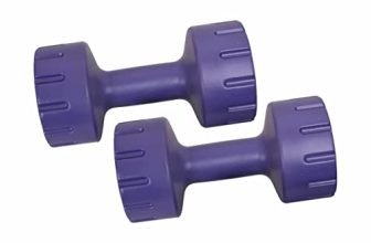 Encanto Pvc Dumbbells Weights Fitness Home Gym Exercise (Pack Of 2) Light Heavy For Women & Men’S Dumbbell (1Kg X 2=2Kg) Purple